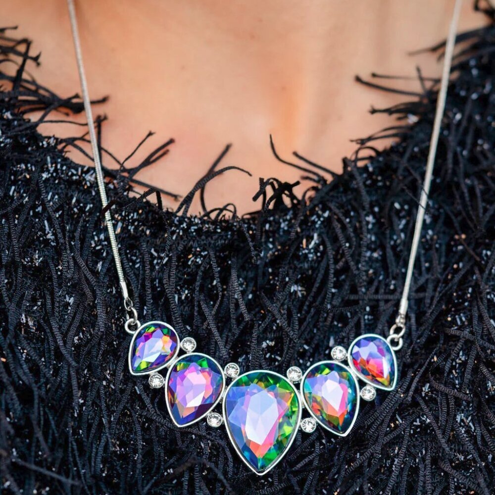 Paparazzi Jewelry Accessories - Regally Refined - Multi Oil Spill Necklace